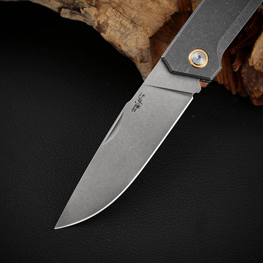 Slip Joint Pocket Knife 3.6 Inch MagnaCut Steel, Titanium