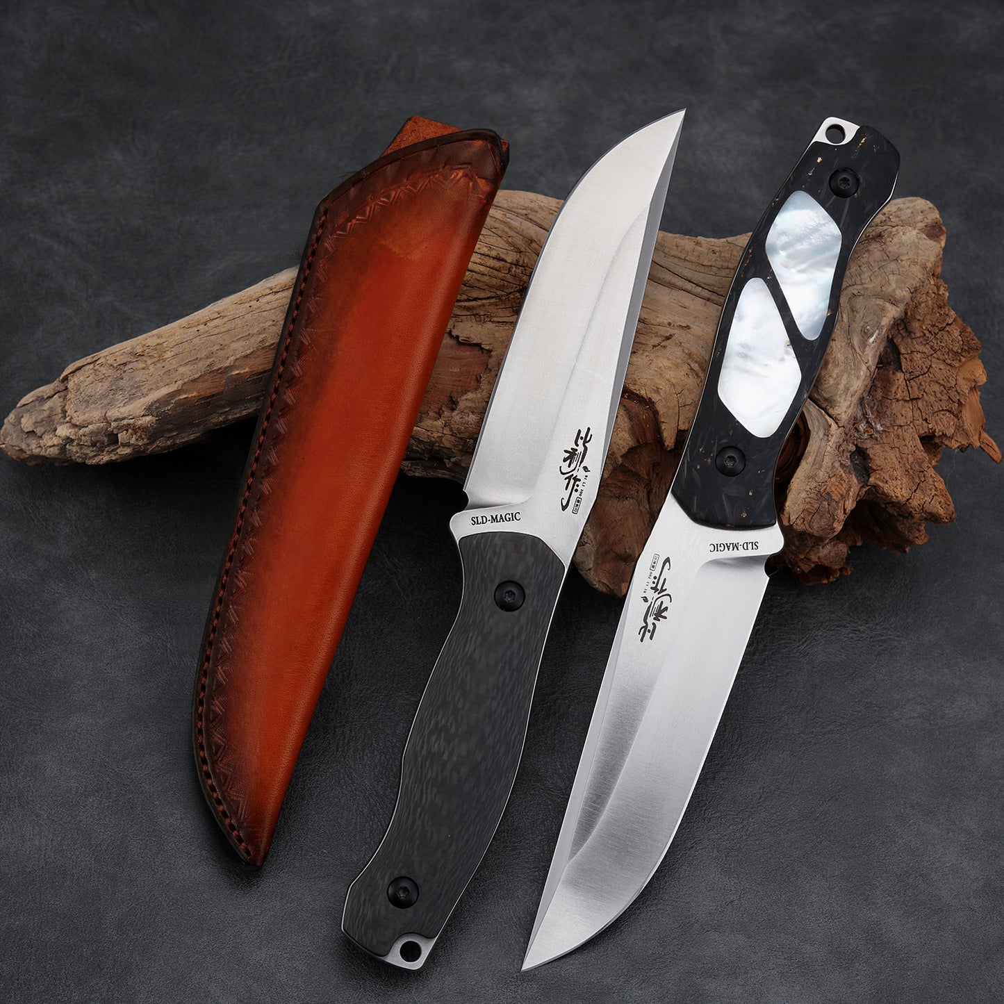 4.5" Fixed Blade Knife SLD-Magic Carbon Fiber