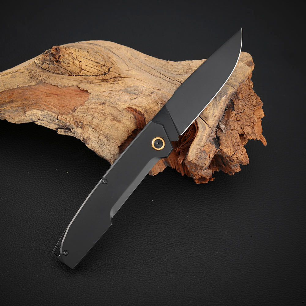 Vanax Steel Slip Joint Pocket Knife 3.6 Inch, Titanium