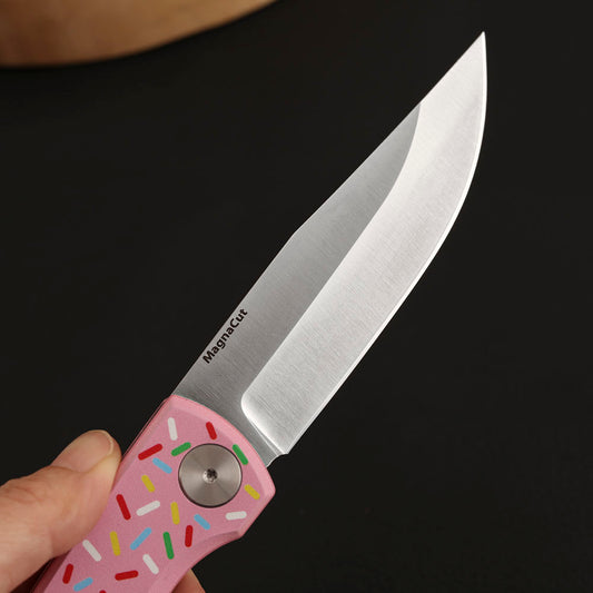 MagnaCut Steel Slip Joint Pocket Knife 3.8 Inch Titanium