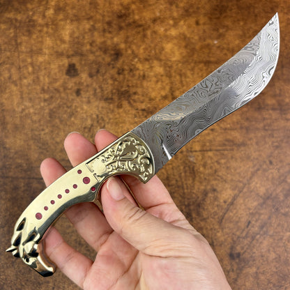 Uighur Knife in M390 Steel with Brass