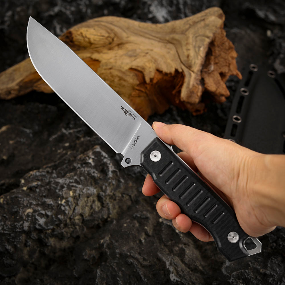 5.2 Inch Fixed Blade Knife, CobalMax Steel with Kydex Sheath