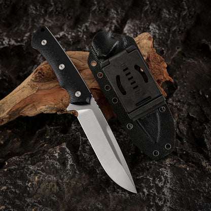 4.7 Inch Fixed Blade Knife, CobalMax Steel, Carbon Fiber