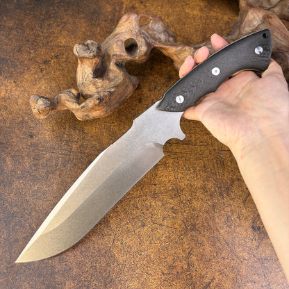 7.2" Bowie Fighter in Vanax SuperClean Steel