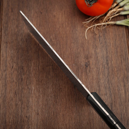 7.4" Cleaver Knife in Damasteel with Carbon Fiber