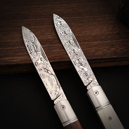 2.95 inch Slip Joint Pocket Knife 2.95" Damasteel