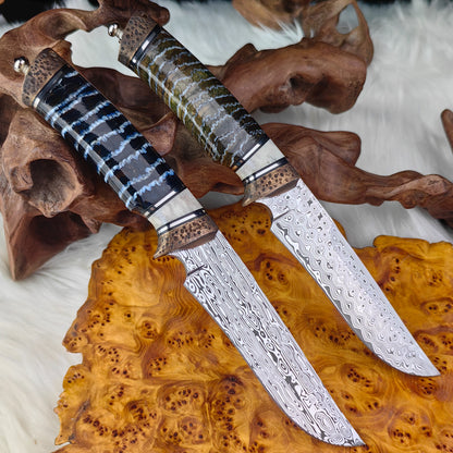 Mars Custom Hunter in Damasteel with Mammoth Tusks