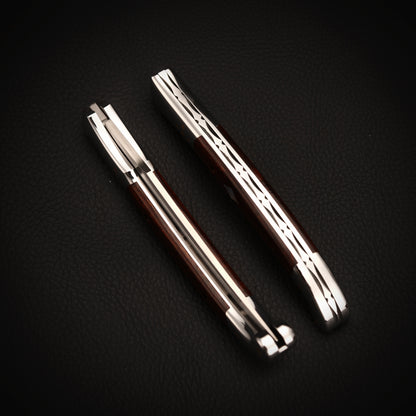 Laguiole Pocket Knife in M390 Steel, Ironwood