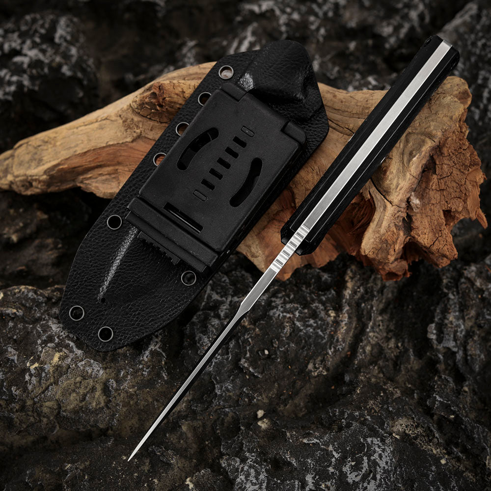 4.7 Inch Fixed Blade Knife, CobalMax Steel, Carbon Fiber