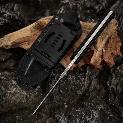 4.7 Inch Fixed Blade Knife, CobalMax Steel, Carbon Fiber
