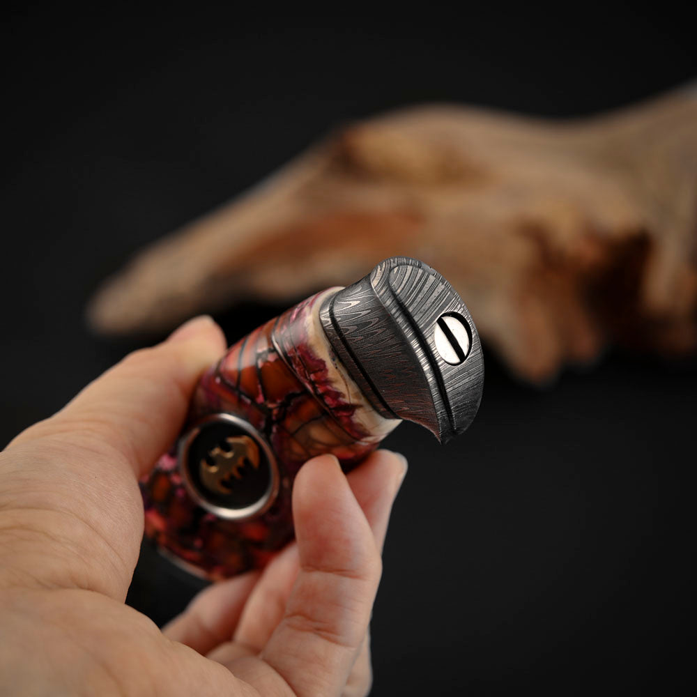 Hand-forged and Welded Damascus Steel Hunting Knife