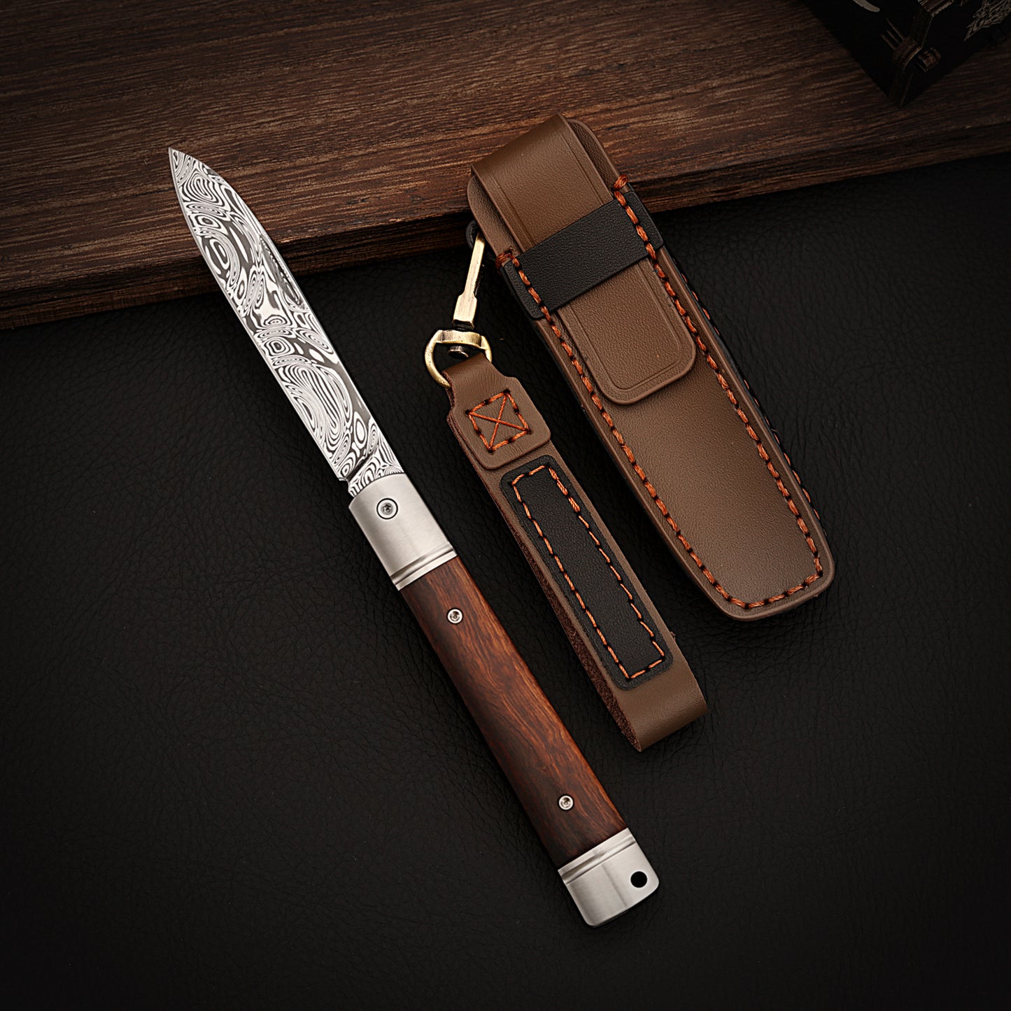 2.95 inch Slip Joint Pocket Knife 2.95" Damasteel