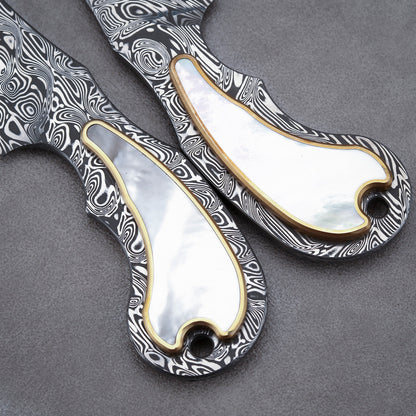 Custom Fixed Blade Knife in Damasteel