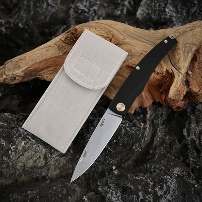 3.46 Inch Slip Joint Pocket Knife, CobalMax Steel, G10