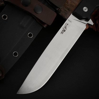 6.3 Inch S35VN Steel Fixed Blade Knife, Carbon Fiber