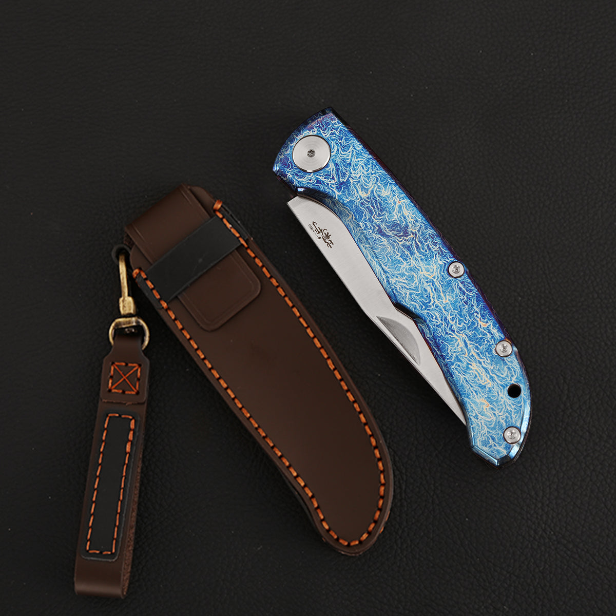 MagnaCut Steel Slip Joint Pocket Knife 3.8 Inch Titanium