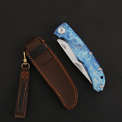 MagnaCut Steel Slip Joint Pocket Knife 3.8 Inch Titanium