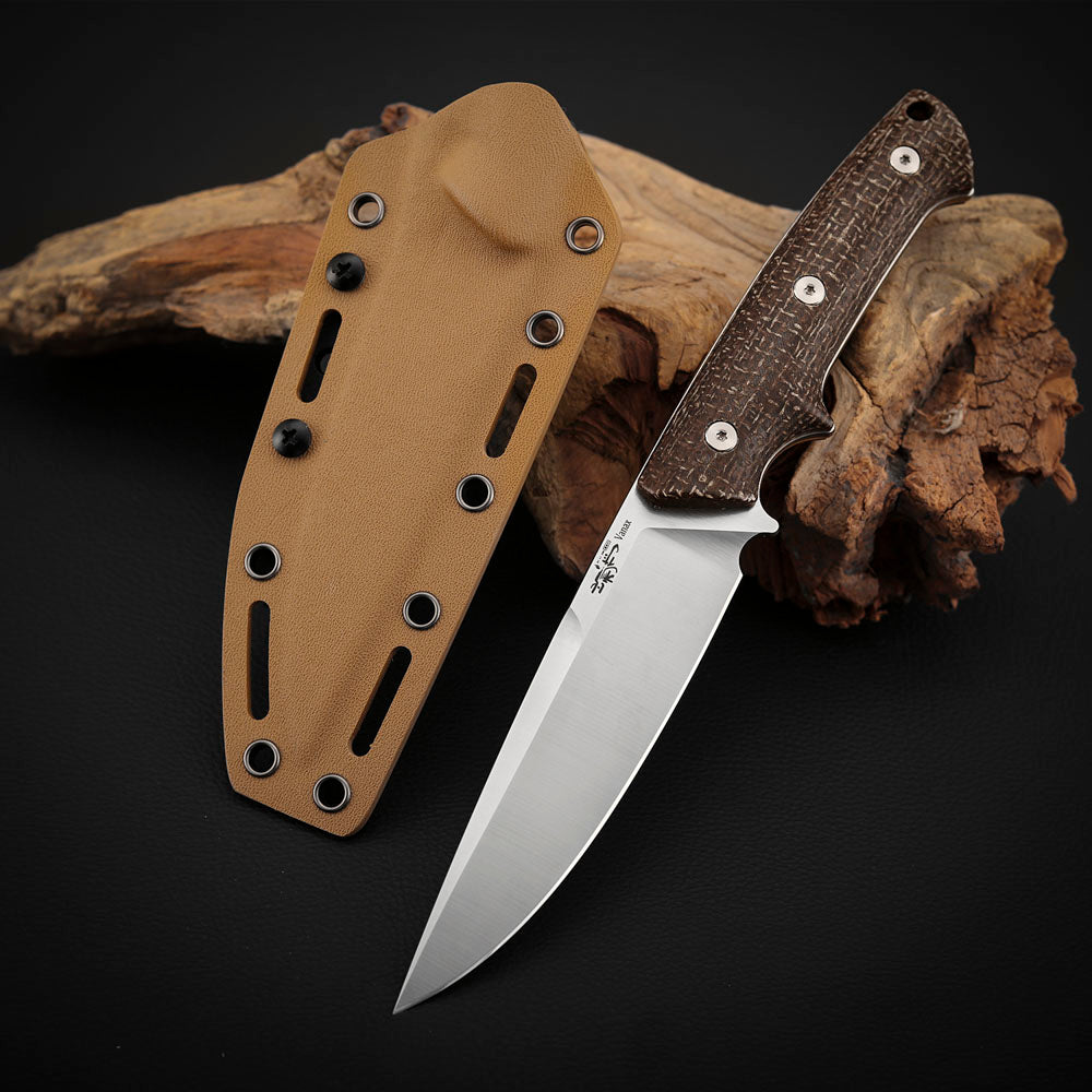 Vanax Steel 4.5 inch Fixed Blade Knife with Kydex Sheath