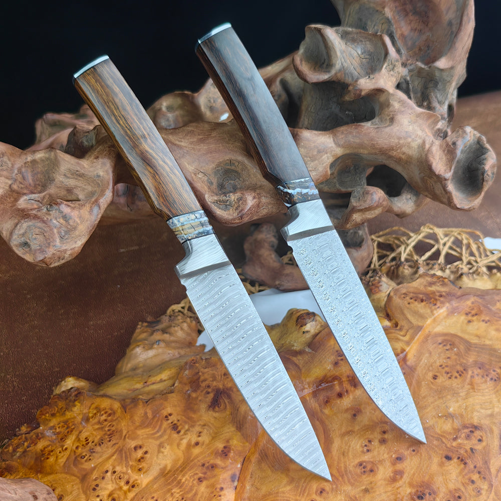 Integrated Forging Camp Knife with Desert Ironwood