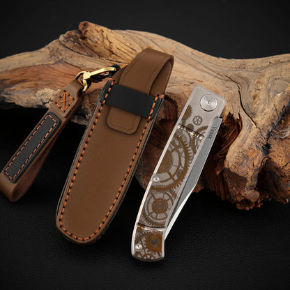 3.15 Inch Slip Joint Knife Vanax Steel Blade with Titanium