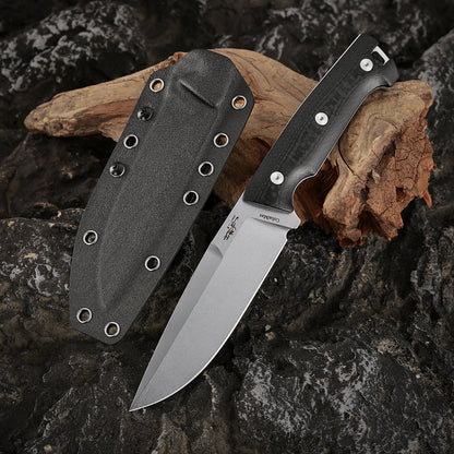 5 Inch Fixed Blade Knife, CobalMax Steel, Kydex Sheath