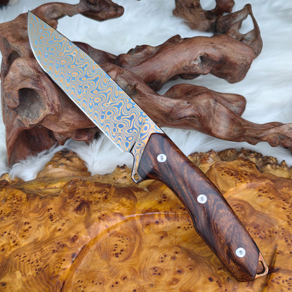 5.7 Inch Full Tang Hunter in Damascus