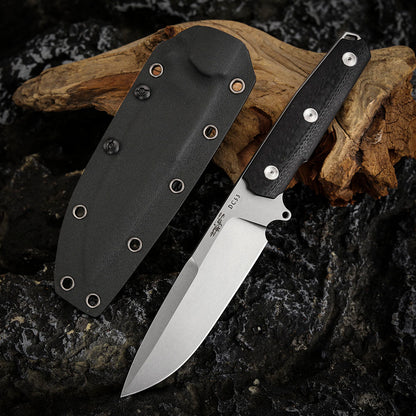 5 Inch DC53 Steel Fixed Blade Knife with Kydex Sheath