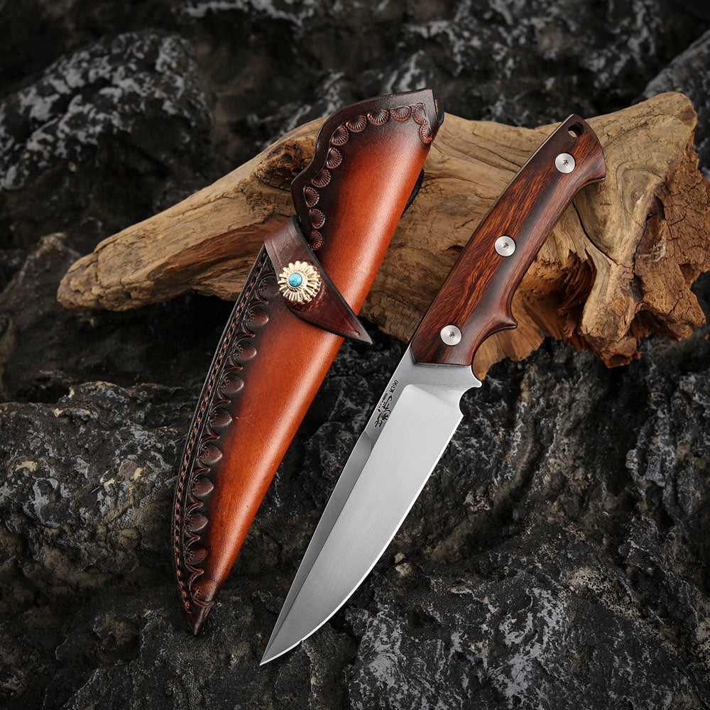 M390 Steel 4.5 inch Fixed Blade Knife with Kydex Sheath
