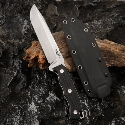 Survival Rescue Knife 5.7 Inch Tactical Fixed Blade Carbon Fiber