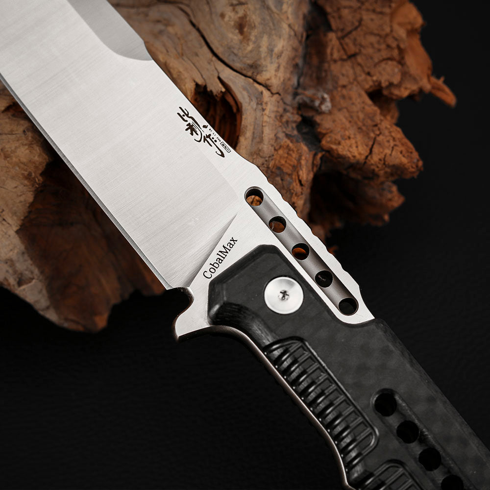 Survival Rescue Knife 5.5 Inch Tactical Fixed Blade Carbon Fiber