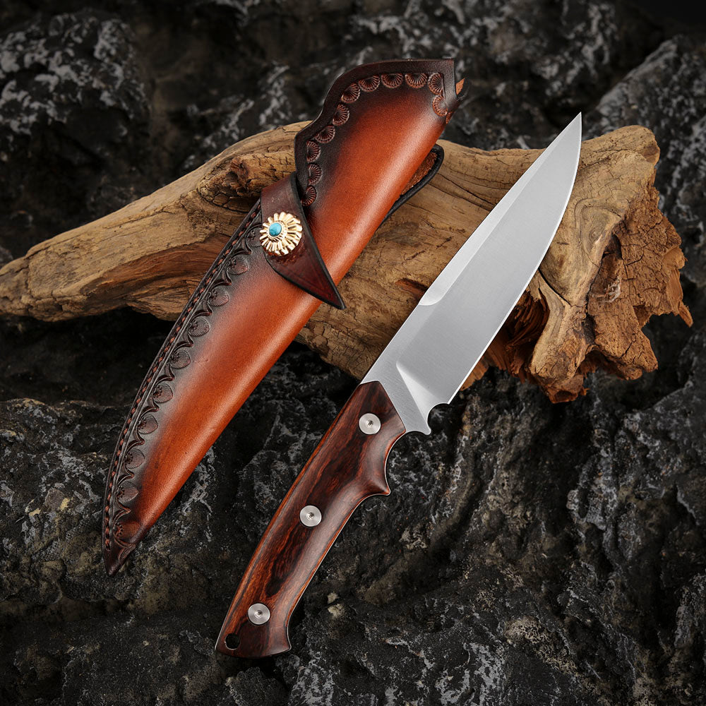 M390 Steel 4.5 inch Fixed Blade Knife with Kydex Sheath