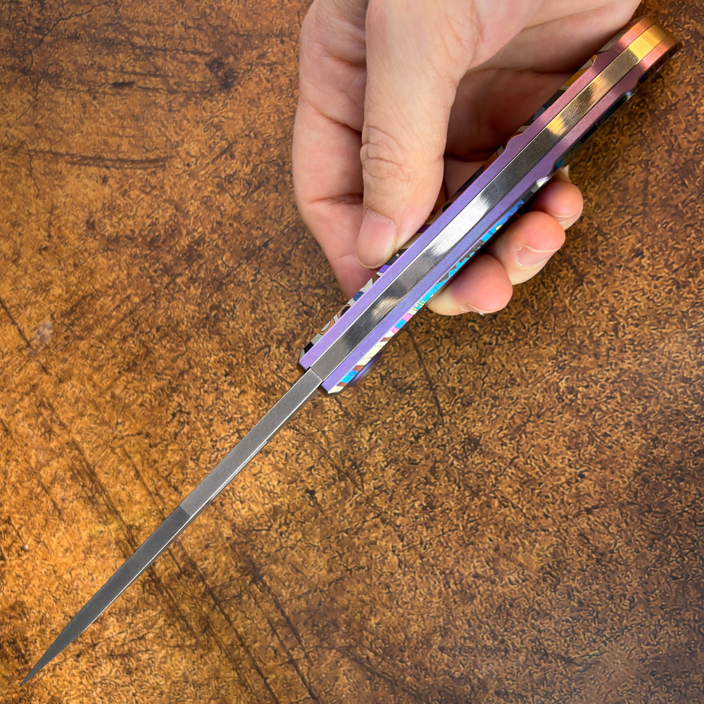 Pocket Knife Titanium 3D Coloured Sculpting