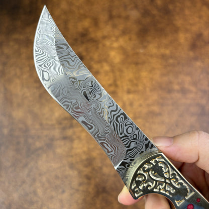 Uighur Knife in M390 Steel with Brass