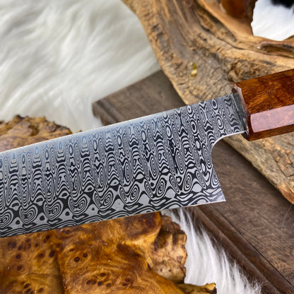 Custom Gyuto Knife in Damasteel