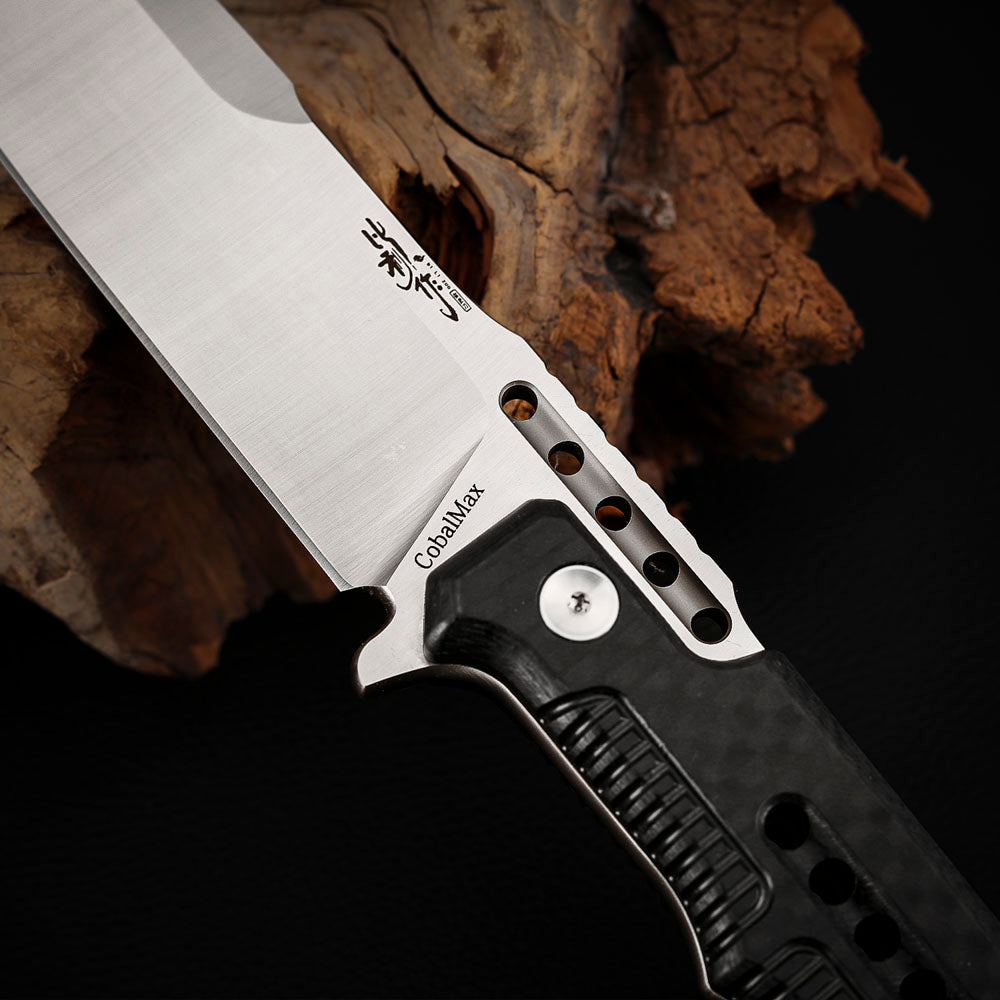 Survival Rescue Knife 5.5 Inch Tactical Fixed Blade Carbon Fiber