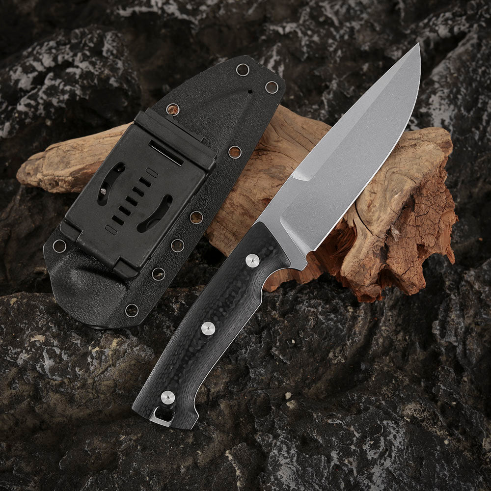 5 Inch Fixed Blade Knife, CobalMax Steel, Kydex Sheath