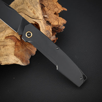Vanax Steel Slip Joint Pocket Knife 3.6 Inch, Titanium