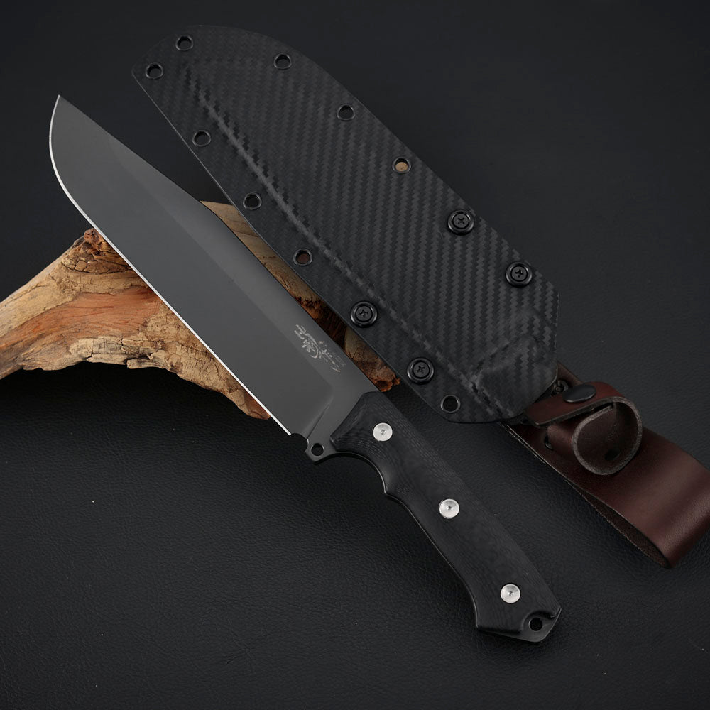 7.8 Inch Machete， ASP2003 Steel, Carbon Fiber Composite Handle