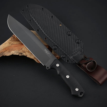 7.8 Inch Machete， ASP2003 Steel, Carbon Fiber Composite Handle