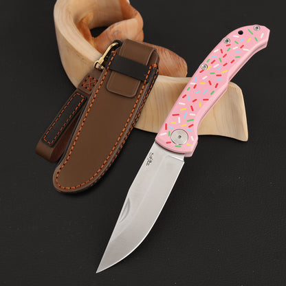 MagnaCut Steel Slip Joint Pocket Knife 3.8 Inch Titanium