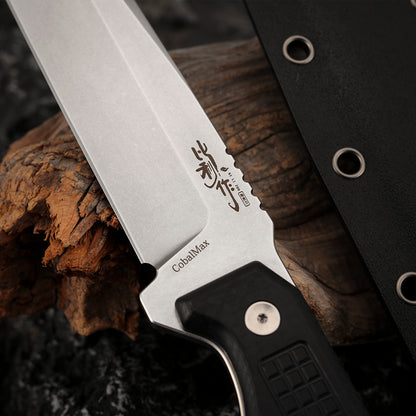 Survival Rescue Knife 5.7 Inch Tactical Fixed Blade Carbon Fiber