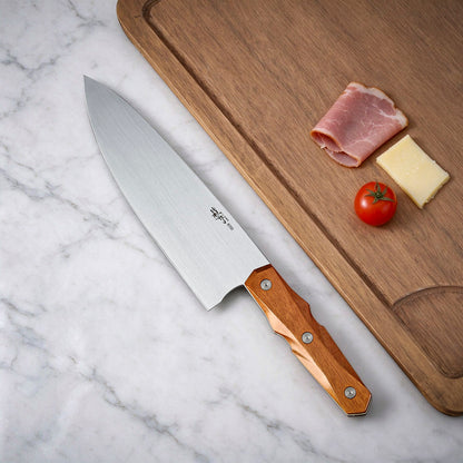 8 Inch Kitchen Chef's Knife M390 Steel, Ironwood