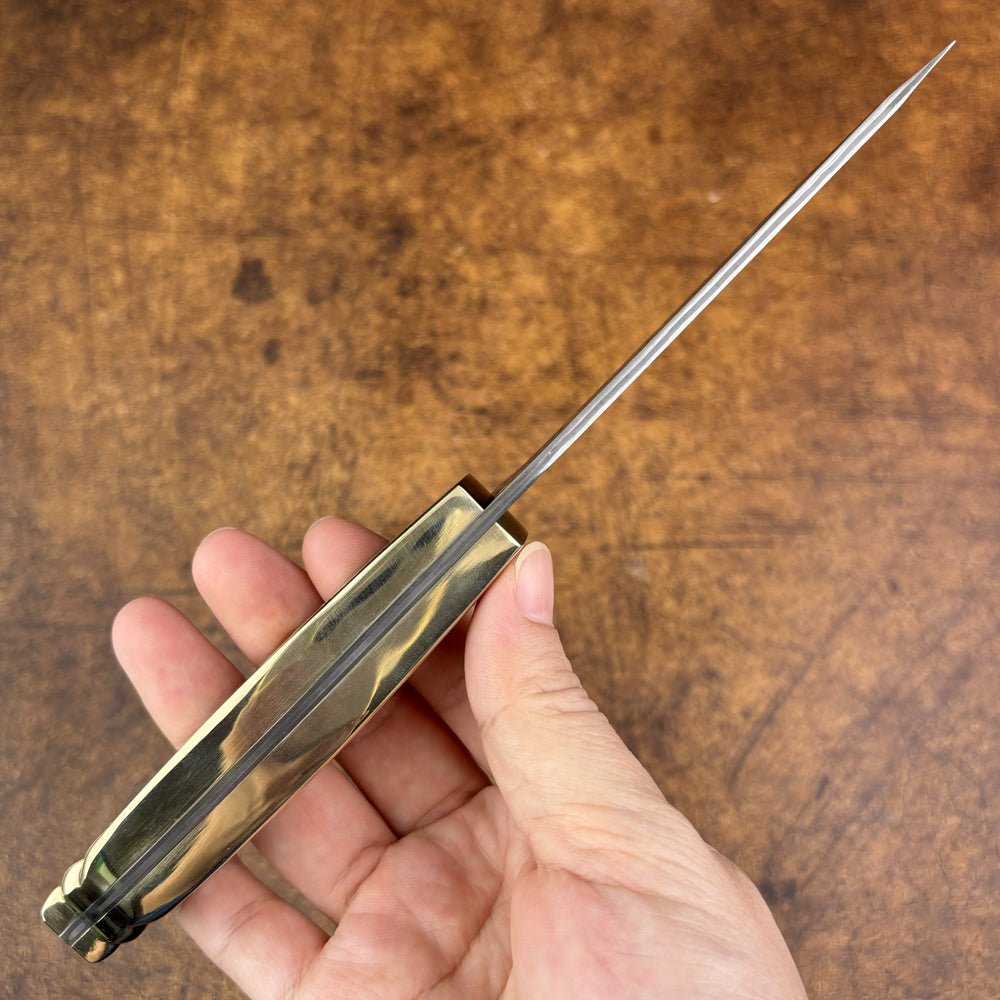 Uighur Knife in M390 Steel with Brass