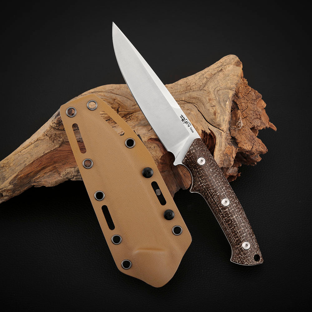 Vanax Steel 4.5 inch Fixed Blade Knife with Kydex Sheath