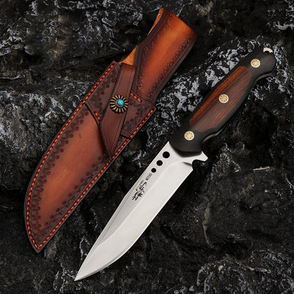 Fixed Blade Knife M390 Steel 5" Convex Edge Grind