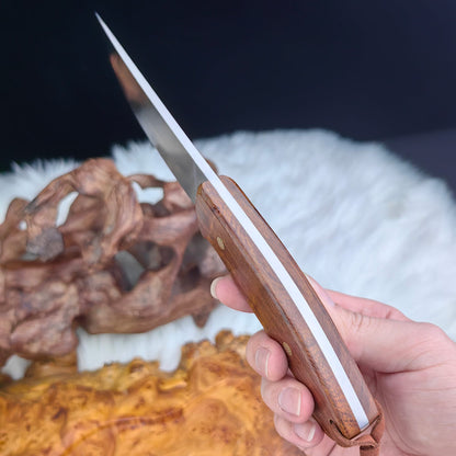 Couteau de camp Full Tang avec bois de fer