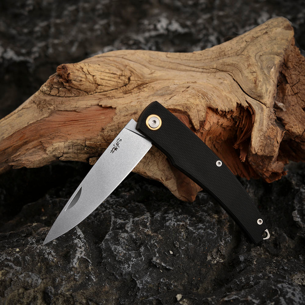 3.46 Inch Slip Joint Pocket Knife, CobalMax Steel, G10