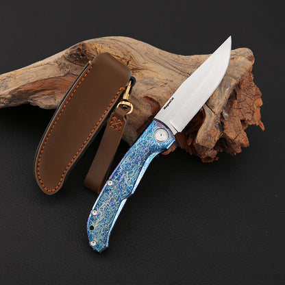 MagnaCut Steel Slip Joint Pocket Knife 3.8 Inch Titanium