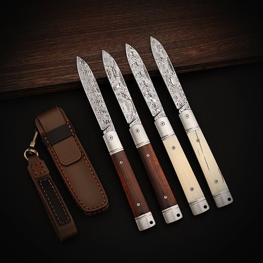 2.95 inch Slip Joint Pocket Knife 2.95" Damasteel