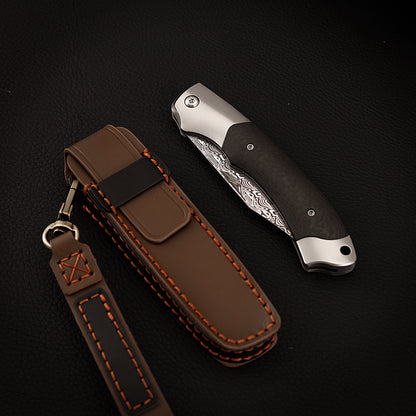 Slip Joint Pocket Knife, Powder Damasteel 2.95 Inch, Carbon Fiber